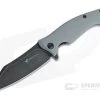 Steel Will Nutcracker Black Stonewashed N690Co Gray G10 Flipper F24-20 -Outlet Flippers Store f24 20 1