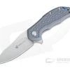 Steel Will Modus Mini Satin D2 Flipper Gray FRN F25M-14 -Outlet Flippers Store f25m 14 2