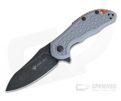 Steel Will Modus Mini Black Stonewashed D2 Flipper Gray FRN F25M-19