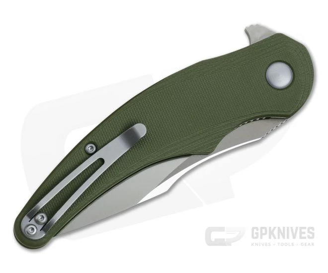 Steel Will Arcturus Mini Flipper Satin D2 Green G10 F55M-02 4 Steel Will Arcturus Mini Flipper Satin D2 Green G10 F55M-02 - Image 2