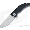 Steel Will Sargas Satin D2 Black G10 Liner Lock Flipper F60-10 -Outlet Flippers Store f60 10
