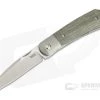 Pena Knives X Series Front Flipper Apache Bolstered Green Canvas Micarta -Outlet Flippers Store ffa gcm 1