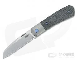 Pena Knives X Series Front Flipper Apache Bolstered Brown Canvas Micarta