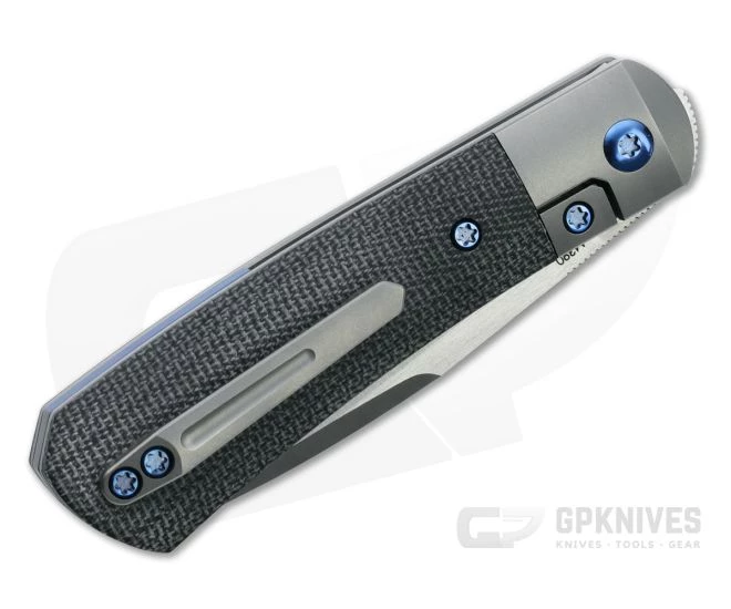 Pena Knives X Series Front Flipper Apache Bolstered Brown Canvas Micarta 4 Pena Knives X Series Front Flipper Apache Bolstered Brown Canvas Micarta - Image 2