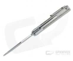 Pena Knives X Series Large Texas Trapper Bolstered Green Canvas Micarta M390 Front Flipper -Outlet Flippers Store fflt gcm 3