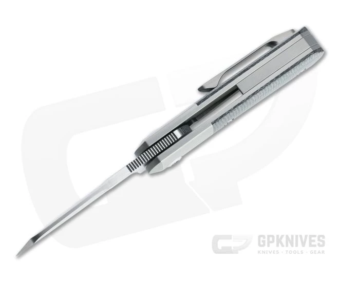 Pena Knives X Series Front Flipper Micro Apache Bolstered Black Canvas Micarta 5 Pena Knives X Series Front Flipper Micro Apache Bolstered Black Canvas Micarta - Image 3