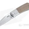 Pena Knives X Series Front Flipper Micro Apache Bolstered Natural Brown Canvas Micarta -Outlet Flippers Store ffma ncm 1