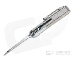 Pena Knives X Series Front Flipper Micro Apache Bolstered Natural Brown Canvas Micarta -Outlet Flippers Store ffma ncm 3