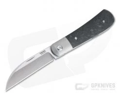 Pena Knives X Series Front Flipper Swayback Bolstered Marbled Carbon Fiber