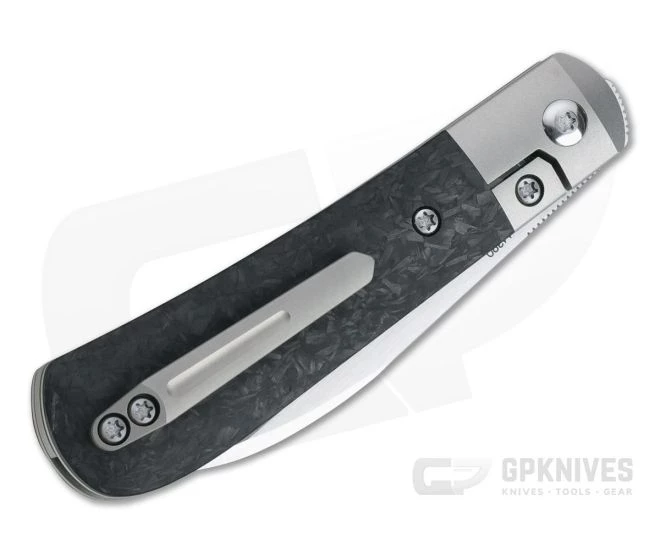 Pena Knives X Series Front Flipper Swayback Bolstered Marbled Carbon Fiber 4 Pena Knives X Series Front Flipper Swayback Bolstered Marbled Carbon Fiber - Image 2