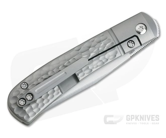 Pena Knives X Series Front Flipper Trapper Bolstered Jigged Titanium 4 Pena Knives X Series Front Flipper Trapper Bolstered Jigged Titanium - Image 2