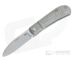 Pena Knives X Series Front Flipper Zulu Bolstered Jigged Titanium