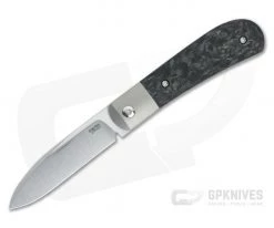 Pena Knives X Series Front Flipper Zulu Bolstered Marbled Carbon Fiber