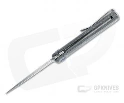 MKM x Zieba Flame Light Flipper Drop Point Stonewashed M390 Black Micarta Folder FL01L-BC 7 MKM x Zieba Flame Light Flipper Drop Point Stonewashed M390 Black Micarta Folder FL01L-BC -Outlet Flippers Store fl01l bc 3