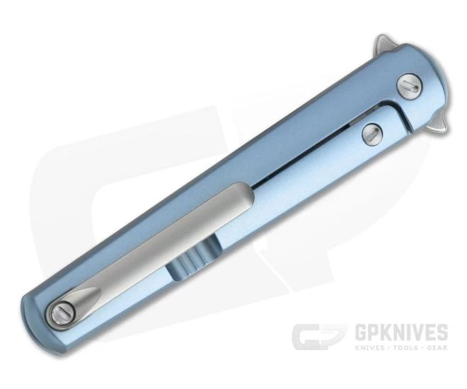 MKM Zieba Flame Dagger M390 Blue Titanium Frame Lock Flipper FL02-TBSW 4 MKM Zieba Flame Dagger M390 Blue Titanium Frame Lock Flipper FL02-TBSW - Image 2