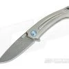 MKM Mikita Burnley Arvenis Vinland Damasteel Inlaid Titanium Frame Lock Flipper FX01-D -Outlet Flippers Store fx01 d 3