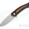 MKM Mikita Burnley Arvenis M390 Orange Aluminum Inlays Black G10 Liner Lock Flipper FX01-MG-OR -Outlet Flippers Store fx01 mg or 3
