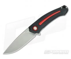 MKM Mikita Burnley Arvenis M390 Red Aluminum Inlays Black G10 Liner Lock Flipper FX01-MG-RE
