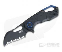 MKM Mikita Voxnaes Isonzo Hawkbill Black Serrated N690Co Black FRN FX03-1PBK