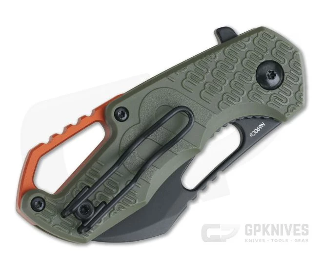 MKM Mikita Vox Isonzo Hawkbill Black Plain N690Co Green FRN FX03-1PGO 4 MKM Mikita Vox Isonzo Hawkbill Black Plain N690Co Green FRN FX03-1PGO - Image 2