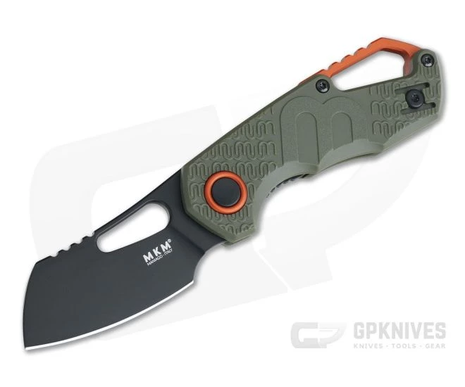 MKM Mikita Vox Isonzo Cleaver Black Plain N690Co Green FRN FX03-2PGO 3 MKM Mikita Vox Isonzo Cleaver Black Plain N690Co Green FRN FX03-2PGO