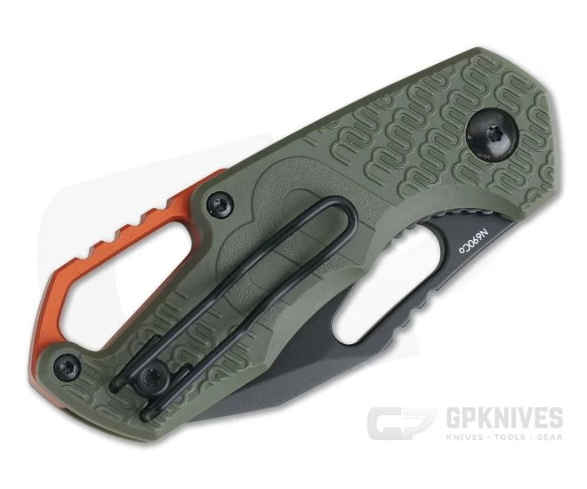 MKM Mikita Vox Isonzo Clip Point Black Plain N690Co Green FRN FX03-3PGO 4 MKM Mikita Vox Isonzo Clip Point Black Plain N690Co Green FRN FX03-3PGO - Image 2