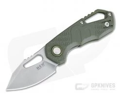 MKM Mikita Voxnaes Isonzo Clip Point Stonewashed Plain N690Co Green FRN FX03-3PGR