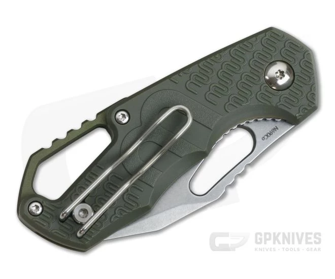 MKM Mikita Voxnaes Isonzo Clip Point Stonewashed Plain N690Co Green FRN FX03-3PGR 4 MKM Mikita Voxnaes Isonzo Clip Point Stonewashed Plain N690Co Green FRN FX03-3PGR - Image 2