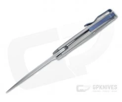 MKM Anso Goccia Satin M390 Blasted 3D Titanium Liner Lock Flipper GC-T -Outlet Flippers Store gc t 3 1