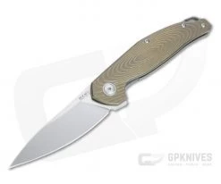 MKM Anso Goccia Satin M390 Bronze 3D Titanium Liner Lock Flipper GC-TBR