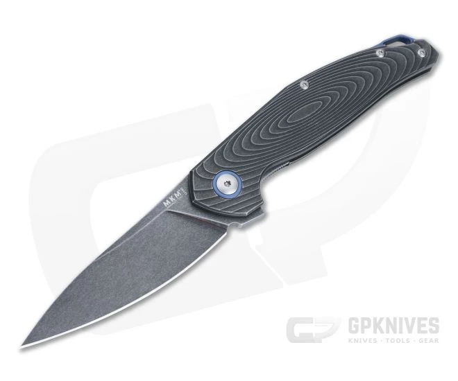MKM Anso Goccia Dark Stonewashed M390 3D Titanium Liner Lock Flipper GC-TDSW 3 MKM Anso Goccia Dark Stonewashed M390 3D Titanium Liner Lock Flipper GC-TDSW