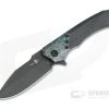 Heretic Knives Wraith S/E DLC Elmax Chemtina Brass Integral Carbon Fiber Frame Lock Flipper H001-6A-CF/CHEM-01