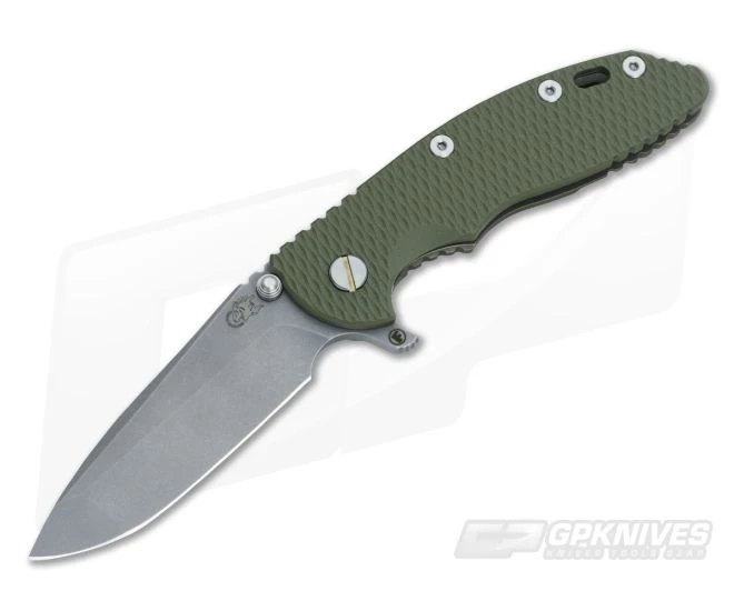 Hinderer Knives XM-18 3.5" OD Green Fatty Spanto Battle Bronze Frame 3 Hinderer Knives XM-18 3.5" OD Green Fatty Spanto Battle Bronze Frame