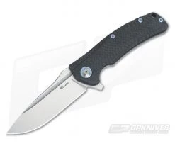 Reate Knives Horizon-D Carbon Fiber M390 Ti Frame Lock Flipper