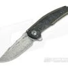 Reate Knives JACK Integral Damasteel Marbled Carbon Fiber Bronze Titanium Frame Lock Flipper -Outlet Flippers Store jack 007 3
