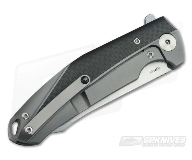 Reate Knives K-1 Carbon Fiber RWL34 Hand Rubbed Flipper 4 Reate Knives K-1 Carbon Fiber RWL34 Hand Rubbed Flipper - Image 2