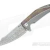 Reate Knives K-1 Mokuti Titanium Damasteel Flipper -Outlet Flippers Store k1 v8