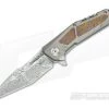 Reate Knives K-3 Mokuti Inlay Compound Ground Damasteel Flipper -Outlet Flippers Store k3 001 1 2