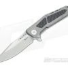 Reate Knives K-3 Carbon Fiber Inlay Drop Point CTS-204P Flipper -Outlet Flippers Store k3 003