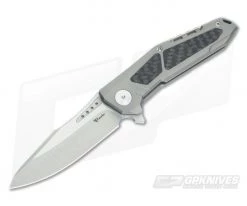 Reate Knives K-3 Carbon Fiber Inlay Drop Point CTS-204P Flipper