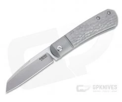 Pena Knives X Series KICKSTOP Flipper Apache Jigged Titanium Folding Knife