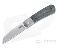 Pena Knives X Series KICKSTOP Flipper Apache Black Canvas Micarta Folding Knife