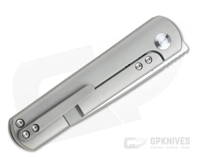 Kizer Feist Lundquist Stonewashed S35VN Titanium Frame Lock Front Flipper KI3499 4 Kizer Feist Lundquist Stonewashed S35VN Titanium Frame Lock Front Flipper KI3499 - Image 2