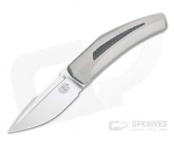 Tashi Bharucha Design Krypton 2 Satin CPM-154 Carbon Fiber Inlaid Kickstop Flipper