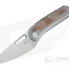 Liong Mah Design KUF v2 Natural Micarta Top Flipper M390 -Outlet Flippers Store kuf2 nm 1 1