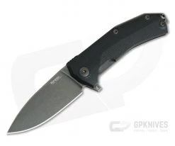 LionSteel KUR Flipper Black G10 Black PVD Blade