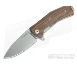 LionSteel KUR Flipper Santos Wood Sleipner Liner Lock Folder