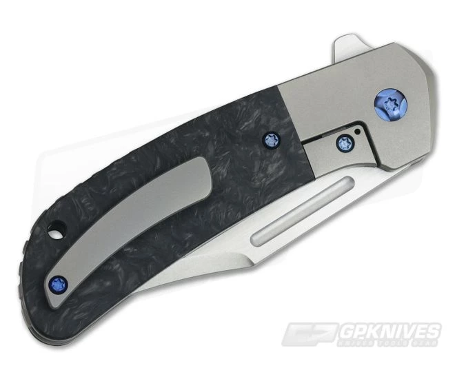Pena Knives X-Series Lanny's Clip Flipper S35VN Marbled Carbon Fiber 4 Pena Knives X-Series Lanny's Clip Flipper S35VN Marbled Carbon Fiber - Image 2