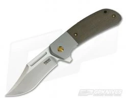 Pena Knives X-Series Lanny's Clip Flipper S35VN Green Micarta