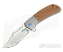 Pena Knives X-Series Lanny's Clip Flipper S35VN Brown Micarta